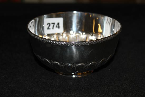 Silver sugar bowl